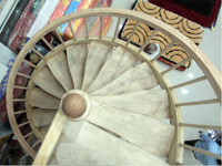 Wooden Spiral Stairs 